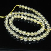 ゴールドタイチンルチル 一連 6mm ビーズ [t320-4133]