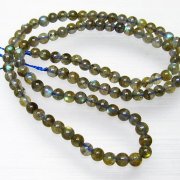 ラブラドライト 一連 4mm ビーズ [t321-1280]