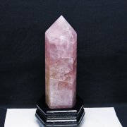 1.1Kg ローズクォーツ 六角柱[T332-5645]