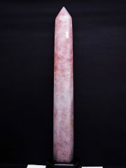 4Kg ローズクォーツ 六角柱 同梱不可 [t332-6204]