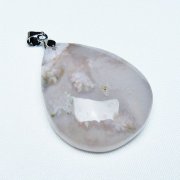 桜メノウ チェリーブロッサムアゲート ペンダント [T335-3173]