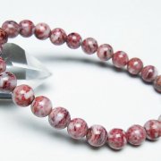 朱砂　観音天珠　シナバークォーツ(辰砂水晶) 朱砂 辰砂 シナバー ブレスレット ネックレス ネックレス・ペンダント