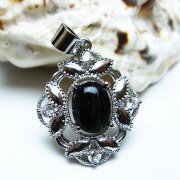 ブラックルチルクォーツ ペンダント [t343-1596]