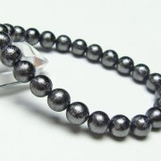 ブラックギベオン メテオライト ブレスレット 8mm [T352-1597]