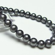 ブラックギベオン メテオライト ブレスレット 8mm [T352-1600]