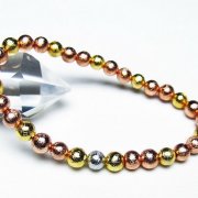 ピンクゴールドギベオン メテオライト ブレスレット 6mm [T352-1661]