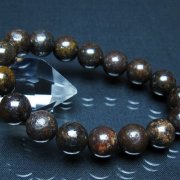 コンドライト「サハラNWA869隕石」 ブレスレット 12mm [t352-1778]