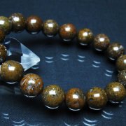 コンドライト「サハラNWA869隕石」 ブレスレット 12mm [t352-1845]