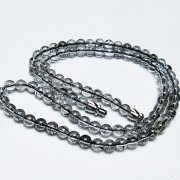 ブラックルチルクォーツ ネックレス 5mm [T354-5990]