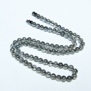 ブラックルチルクォーツ ネックレス 5mm [T354-6436]