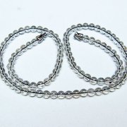 ブラックルチルクォーツ ネックレス 4mm [T354-6440]