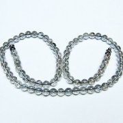 ブラックルチルクォーツ ネックレス 5mm [T354-6445]