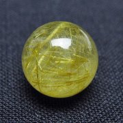 ゴールドタイチンルチル入り 水晶 丸玉 10mm [t355-1549]