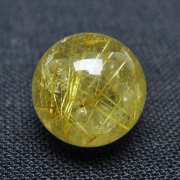 ゴールドタイチンルチル入り 水晶 丸玉 10mm [t355-1620]