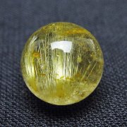 ゴールドタイチンルチル入り 水晶 丸玉 10mm [t355-1621]