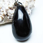モリオン純天然黒水晶ペンダント