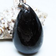 モリオン 純天然 黒水晶 ペンダント [t359-1970]