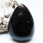 モリオン 純天然 黒水晶 ペンダント [t359-2064]