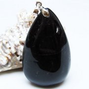 モリオン 純天然 黒水晶 ペンダント [t359-2119]
