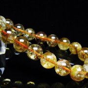 虹入り シトリン ブレスレット 10mm [t366-13457]