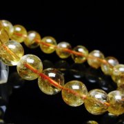 虹入り シトリン ブレスレット 10mm [t366-13484]