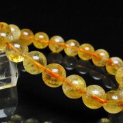 虹入り シトリン ブレスレット 10mm [t366-13840]