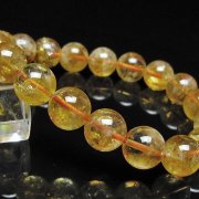 虹入り シトリン ブレスレット 12mm [t366-13969]