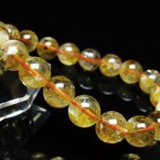 虹入り シトリン ブレスレット 9mm [t366-14073]