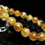 虹入り シトリン ブレスレット 10mm [t366-14078]