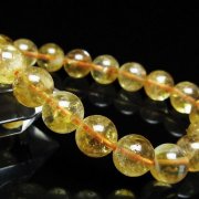 虹入り シトリン ブレスレット 11mm [t366-14110]