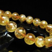 虹入り シトリン ブレスレット 11mm [t366-14117]