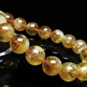 虹入り シトリン ブレスレット 11mm [t366-14146]