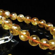 虹入り シトリン ブレスレット 10mm [t366-14164]
