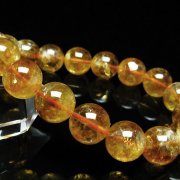 虹入り シトリン ブレスレット 12mm [t366-14177]