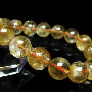 虹入り シトリン ブレスレット 12mm [t366-14186]
