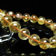 虹入り シトリン ブレスレット 11mm [t366-14192]