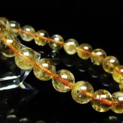 虹入り シトリン ブレスレット 9mm [t366-14207]