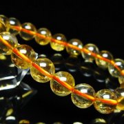 虹入り シトリン ブレスレット 9mm [t366-14211]
