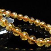 虹入り シトリン ブレスレット 9mm [t366-14214]