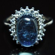 アクアマリン 指輪 (16号) [t367-7289]