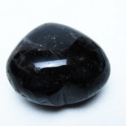 モリオン 純天然 黒水晶 ハート 置物 [t375-5495]