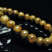 放射金針ルチル水晶 ブレスレット 8mm [T38-1287]