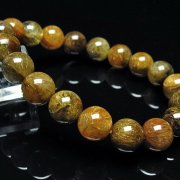 放射金針ルチル水晶 ブレスレット 10mm [T38-1305]
