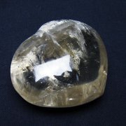 ライトニング水晶ハート 置物 [t387-14416]