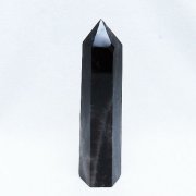 モリオン 純天然 黒水晶 六角柱 [t401-4849]