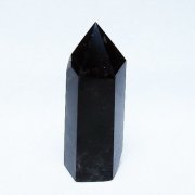 モリオン 純天然 黒水晶 六角柱 [t401-4869]