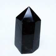 モリオン 純天然 黒水晶 六角柱 [t401-4876]