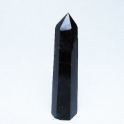 モリオン 純天然 黒水晶 六角柱 [t401-4925]