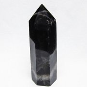 モリオン 純天然 黒水晶 六角柱 [t401-5140]