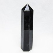 モリオン 純天然 黒水晶 六角柱 [t401-5148]